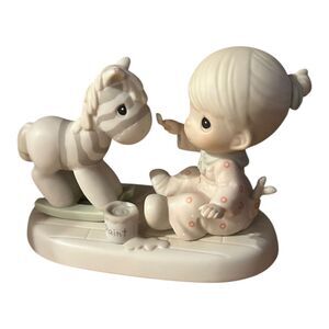 Precious Moments "What A Difference You've Made In My Life" 531138 Girl Horse